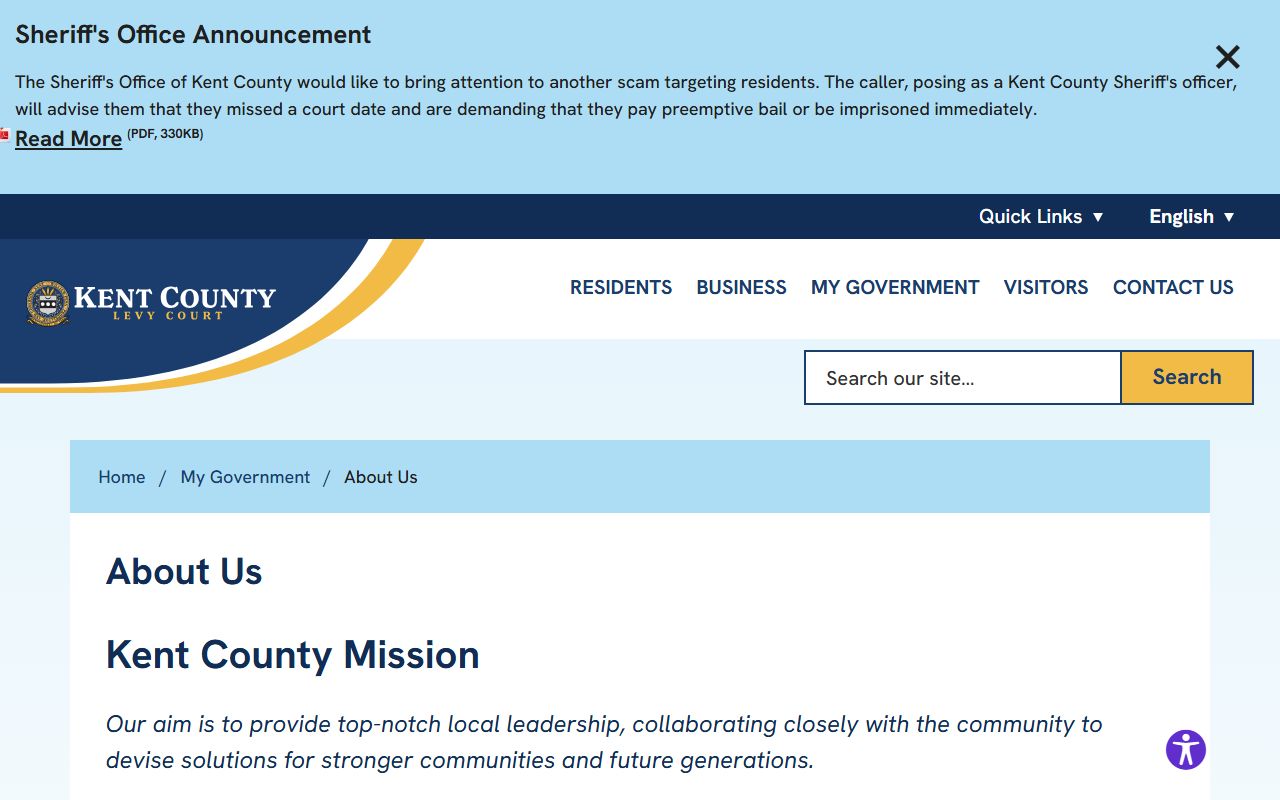 Kent County Delaware government row offices