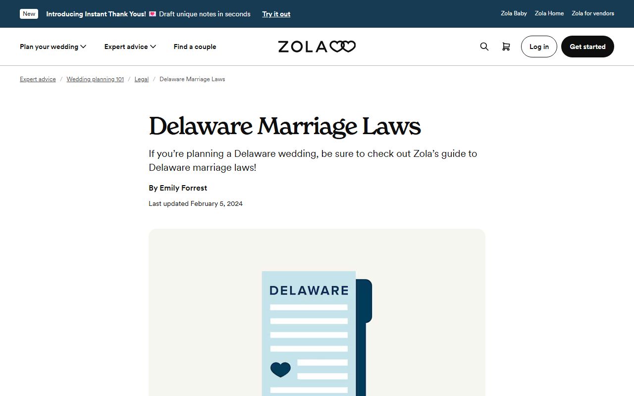 Delaware marriage license requirements overview